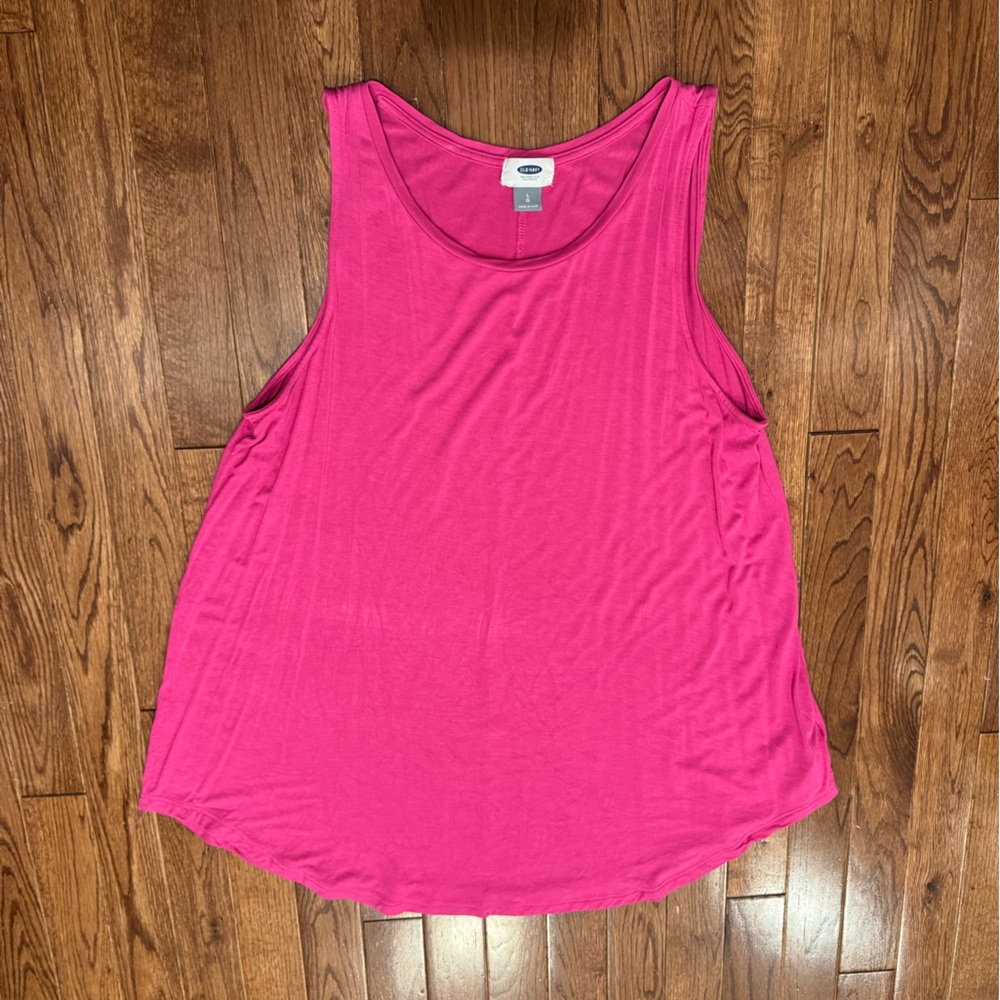 Old Navy | Bright Pink Swing Tank Large